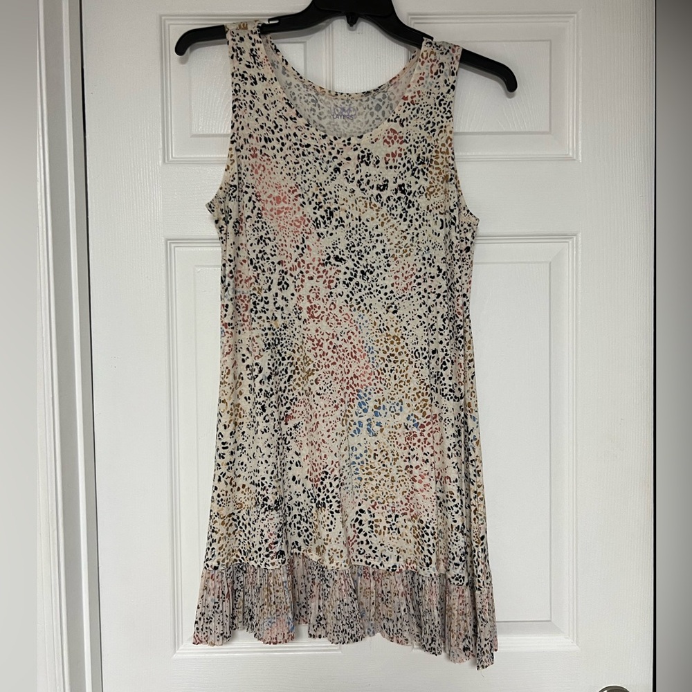 Elegant Multicolor Print Tank Top